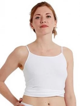 Image of Pretty Polly Seamless Cami Vest - White, Size XL, Women