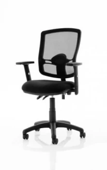 Image of Eclipse Plus II Mesh Deluxe Chair Black Adjustable Arms KC0301
