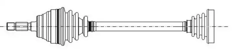 Image of ERA Benelux DA60738 Drive shaft Front Axle Left Drive Shaft (13)