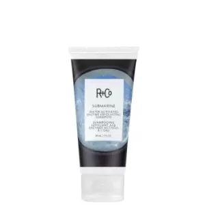 image of R+Co SUBMARINE Water Activated Enzyme Exfoliating Shampoo 3 oz.