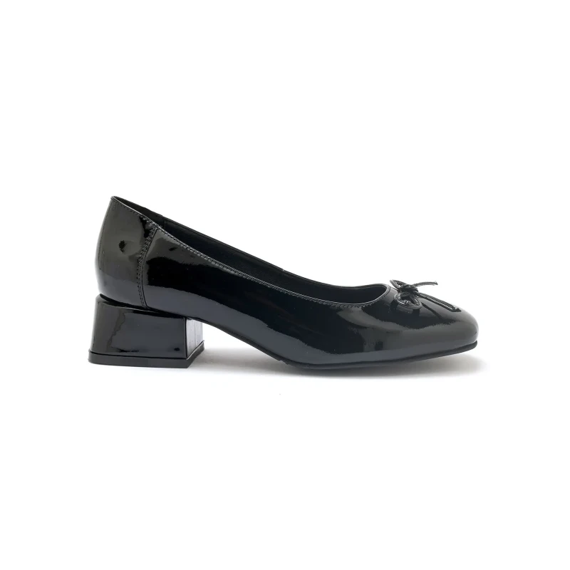 Image of Pediconfort Womens patent leather block heel pumps Pediconfort Noir Female 37