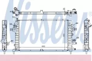 image of 63029A Nissens Radiator engine cooling