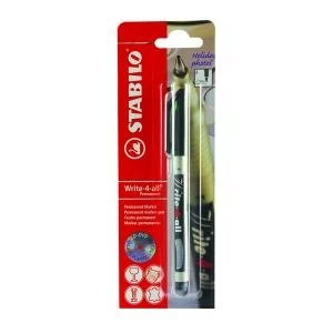 Image of Stabilo Write-4-All Marker Fine .7mm Blister BlackPack of 10 B-13842
