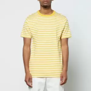 Image of Norse Projects Mens Niels Classic Stripe T-Shirt - Chrome Yellow - XL