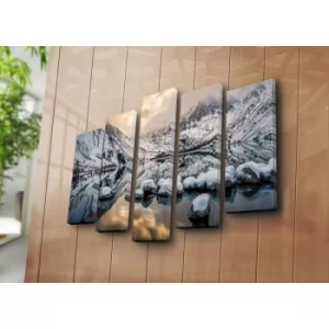 Image of 5NATPAT-15 Multicolor Decorative Canvas Painting (5 Pieces)