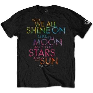 Image of John Lennon - Shine On Mens XX-Large T-Shirt - Black