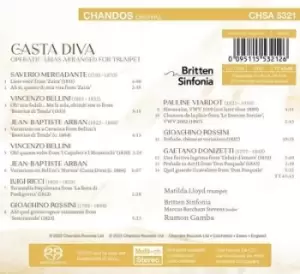 Image of Matilda Lloyd - Matilda Lloyd: Casta Diva: Operatic Arias Transcribed for Trumpet CD Album - Used