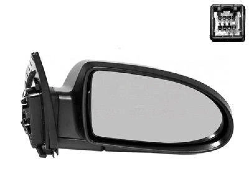Image of VAN WEZEL 8226818 Wing mirror * HAGUS * Right, Heatable, primed Outside Mirror (50)