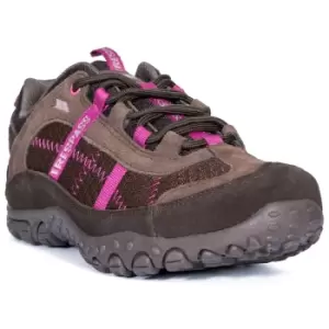 Image of Trespass Womens/Ladies Fell Lightweight Walking Shoes (6 UK) (Coffee)