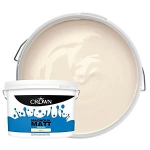 image of Crown Matt Emulsion Paint Magnolia 10l