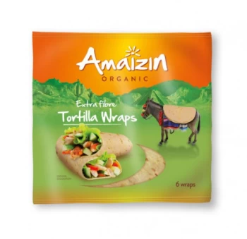 Image of Amaizin Tortilla Wraps - Extra Fibre - 240g
