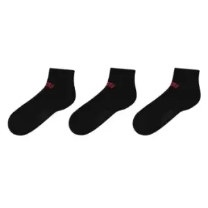 Image of Levis Levis 3 Pack quarter Crew Socks - Black