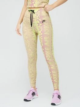 Image of Nike Air Running Epic Fast Legging - Multi, Green, Size L, Women