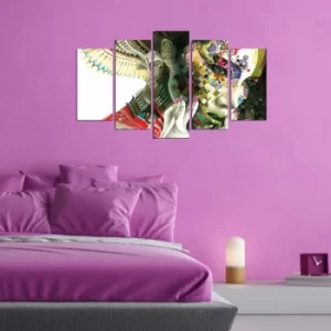 Image of ABSW-02 Multicolor Decorative MDF Painting (5 Pieces)