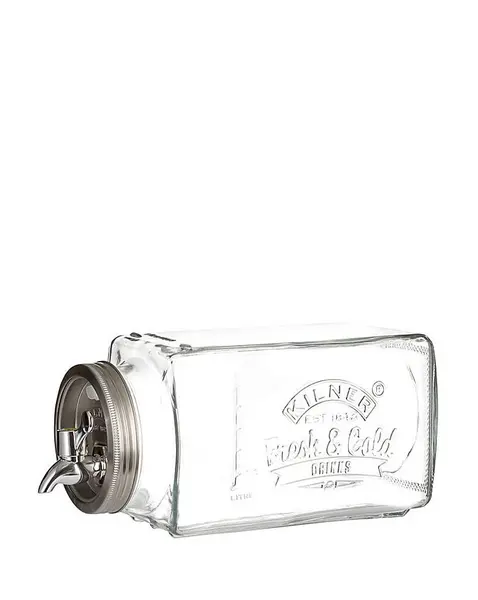 Image of Kilner Kilner 3L Fridge Drinks Dispenser Clear Glass LP33401
