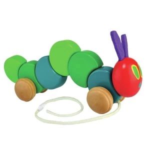 Image of World of Eric Carle Wood Pull Along Very Hungry Caterpillar