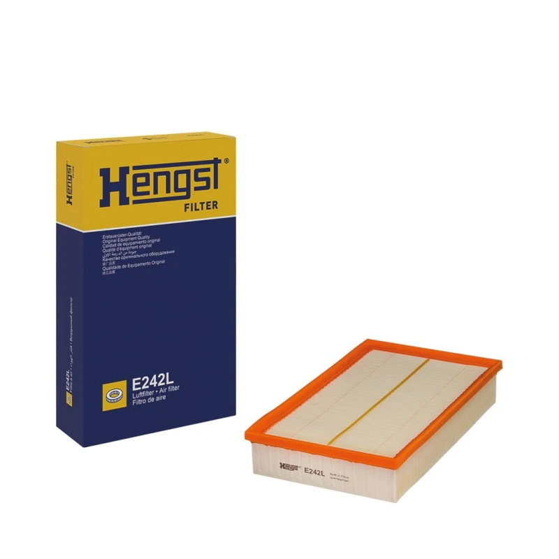 Image of HENGST FILTER E242L Air filter Filter Insert Air Filter (8)