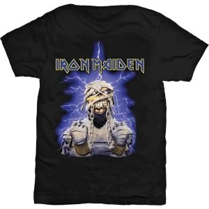 image of Iron Maiden - Powerslave Mummy Unisex Large T-Shirt - Black