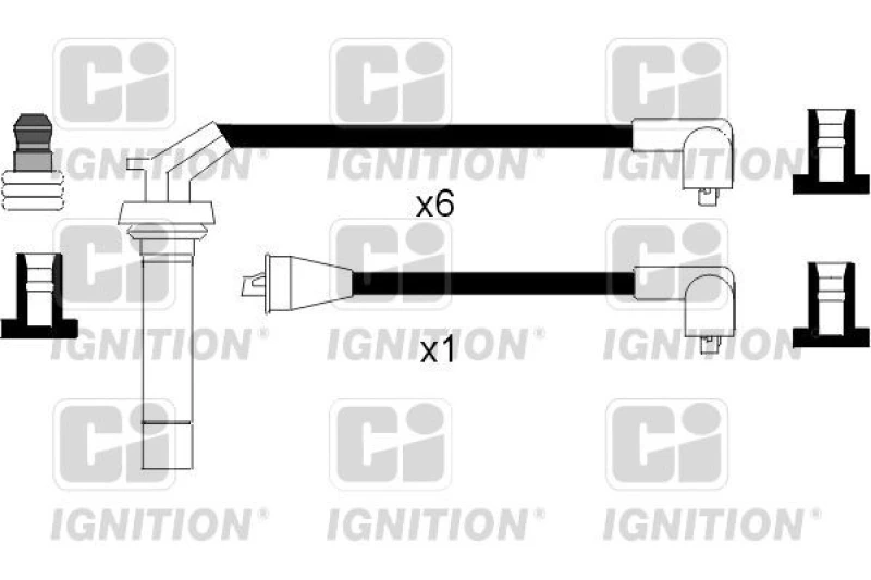 Image of QUINTON HAZELL Ignition lead set QUINTON HAZELL XC169