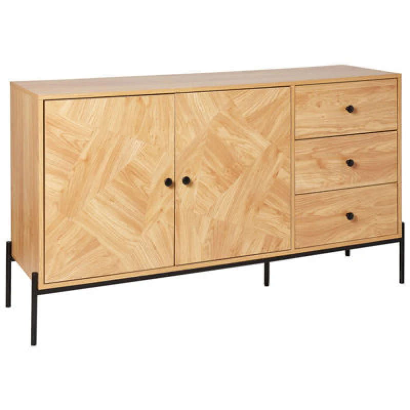 Image of Beliani 2 Door Sideboard Arizona Brown
