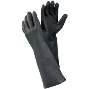 image of 241 Tegera Neoprene Dip Latex Gloves Black Size 10