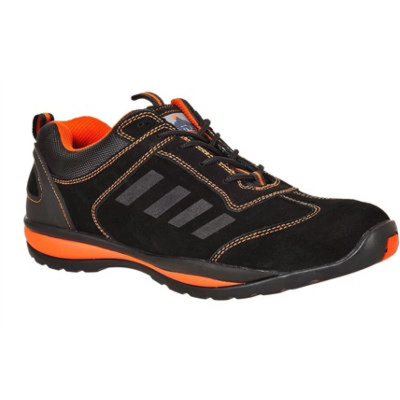 Image of Portwest Steelite Lusum S1P HRO Safety Trainers FW34ORR37 Colour: Black / Orange