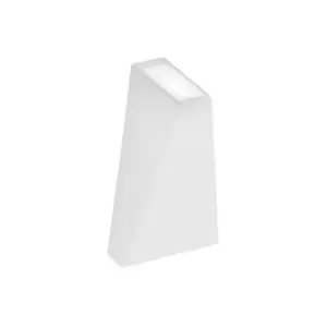 image of Birmingham Outdoor Up Down Wall Lamp Sandy White Aluminium, Glass LED 6W 397Lm 3000K IP54 - Merano