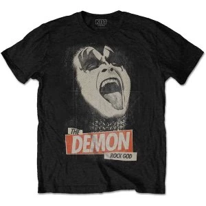 Image of KISS - The Demon Rock Unisex Large T-Shirt - Black