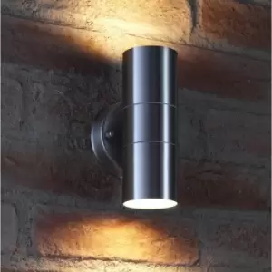 image of Auraglow - Stainless Steel Indoor / Outdoor Double Up & Down Wall Light