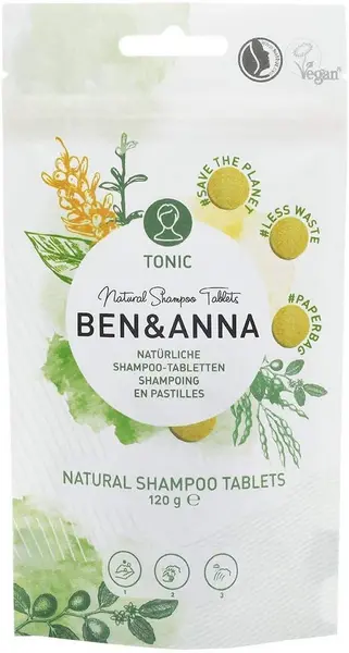 image of Ben & Anna Natural Shampoo Tablets 120g