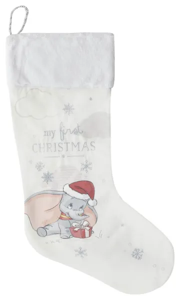 image of Disney Dumbo White My First Christmas Stocking