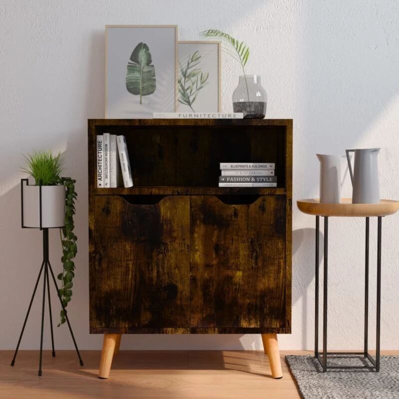Image of VIDAXL Sideboard Smoked Oak 60x30x72cm Engineered Wood Vidaxl 8720286344286