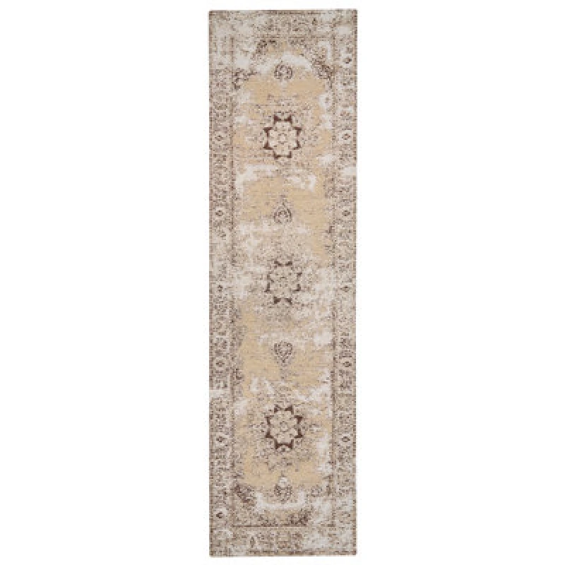 Image of Beliani Rug Almus Brown 80 X 300 Cm Cotton