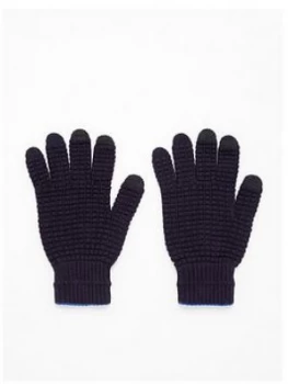 Image of Ted Baker Machina Knitted Gloves - Navy, Men