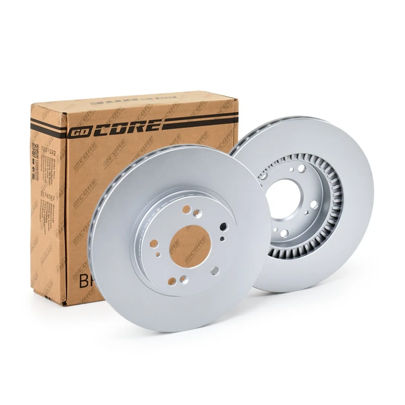 Image of goCORE GCH20401 Brake disc Front Axle, Vented, Cast Iron, Coated, without bolts/screws Cast Iron Brake Disc (82)