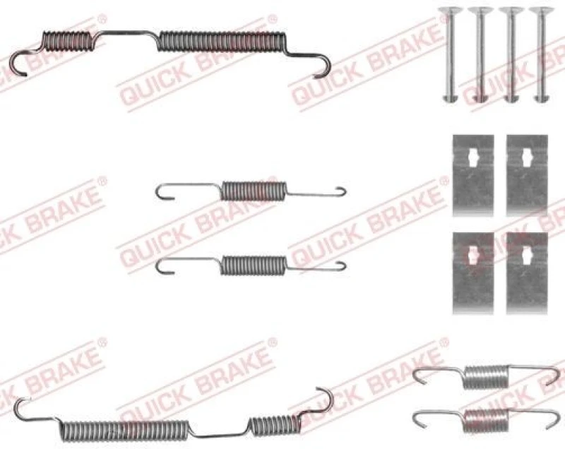 Image of QUICK BRAKE Brake shoe fitting kit QUICK BRAKE 105-0050