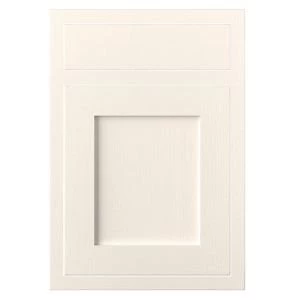 image of Cooke Lewis Carisbrooke Ivory Framed Drawerline door drawer front W500mm Pack of 1