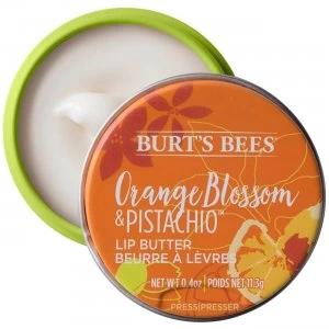 image of Burt's Bees 100% Natural Moisturizing Lip Butter with Orange Blossom and Pistachio, 11.3g