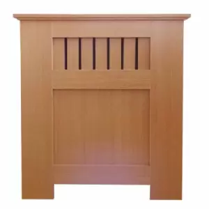 image of At Home Comforts Panel Oak Effect Radiator Cover Mini