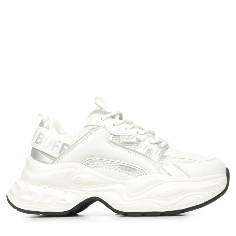 Image of Buffalo Womens Trainers Buffalo Para - Vegan Nappa/Mesh Blanc Female 38