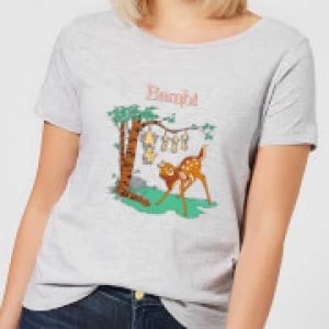 Image of Disney Bambi Tilted Up Womens T-Shirt - Grey - 3XL