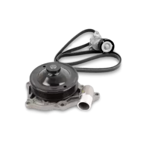 Image of GATES Water Pump + V-Ribbed Belt Kit RENAULT,NISSAN KP17PK1705 1172000Q1C,7701476644,7701478233