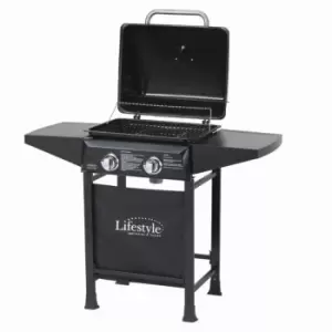 Lifestyle Appliances Cuba 2 Burner Gas BBQ with Side Shelves