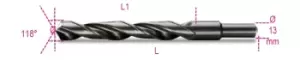 Image of Beta Tools 410A HSS Twist Drill Bit Cylindrical Shank Rolled 13.5mm 004100281