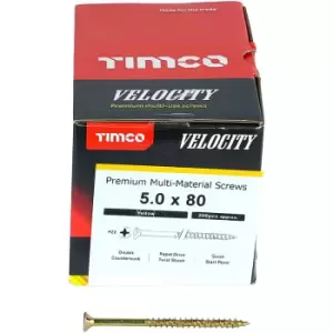 Image of Timco Multi Purpose Countersunk Velocity Screw - 5.0 x 80 (200 pack)