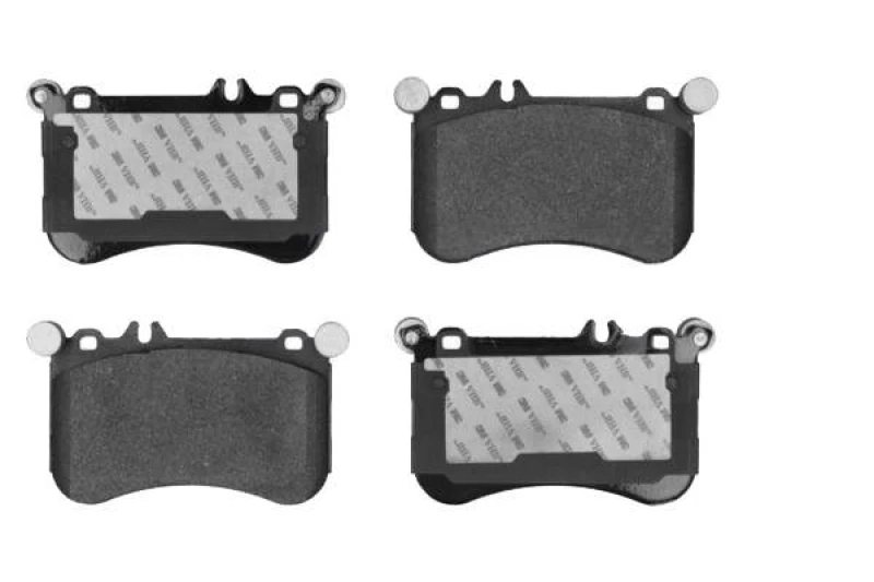 Image of MEYLE 025 252 1917 Brake pad set Front Axle, prepared for wear warning indicator, Original Quality, with anti-squeak plate Brake Pad Set,disc brake (