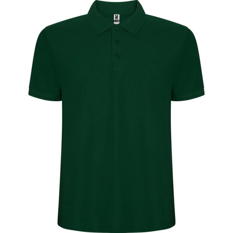 Image of ROLY ROLY Men Pegaso Premium Short-Sleeved Polo Shirt in Bottle Green Size: Small Bottle Green S Male 5063574546416