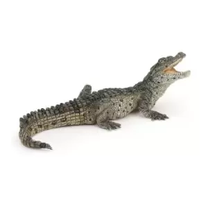 image of PAPO Wild Animal Kingdom Baby Crocodile Toy Figure, Three Years or Above, Multi-colour (50137)