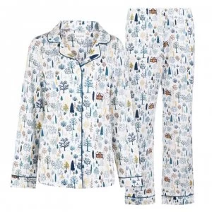 Image of Bedhead Cabin In The Woods Long Sleeve Pyjama Set - Cabin in Woods