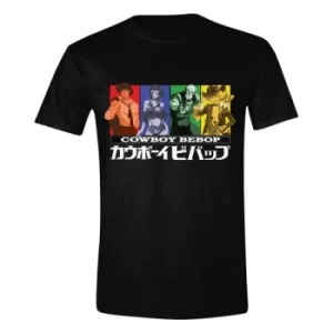 Cowboy Bebop T-Shirt Coloured Squares Size M